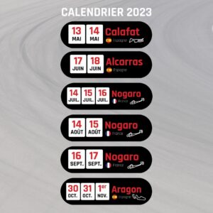 CALENDRIER PISTE 2023