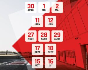 calendrier des track days moto 2022 avec TTS